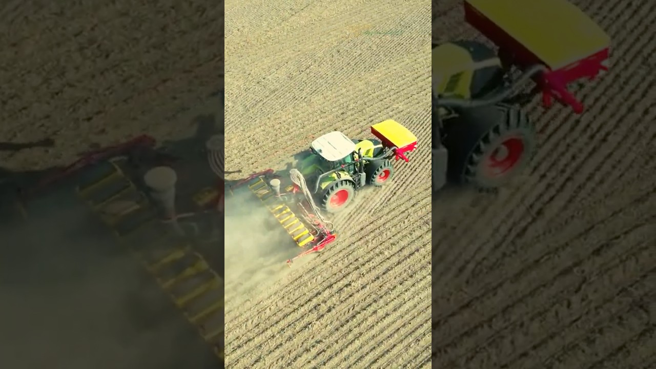 Siew rzepaku 2024 Vaderstad Tempo V12 🔥 Claas Axion 870 CMATIC 🔥 PH Agrochemik 🟠🟢🟢 short 1
