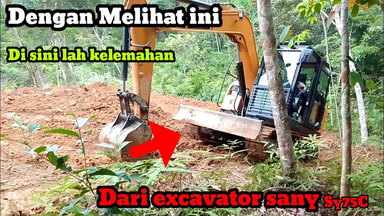 Kelemahan dari excavator mini Sany sy75c