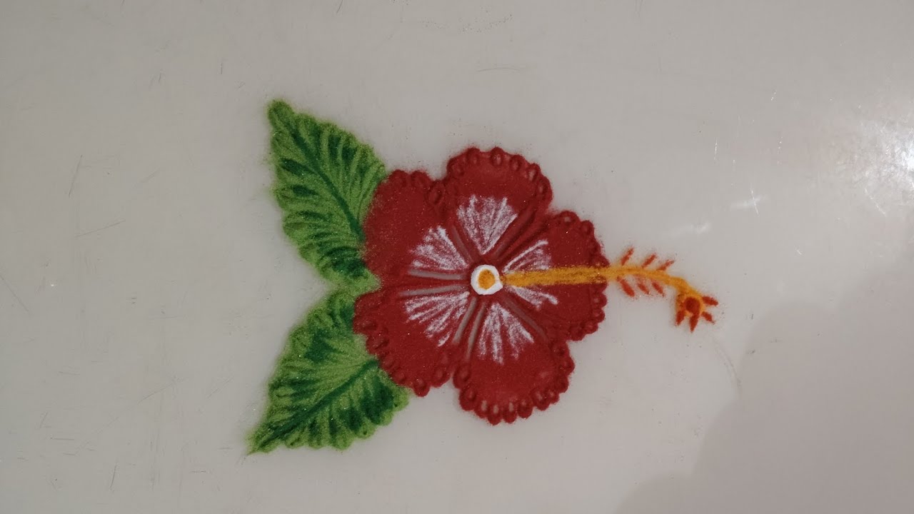 @sarojnishad810 Attractive daily flower rangoli design. 🌸4 easy and unique flower rangoli designs. 🌹