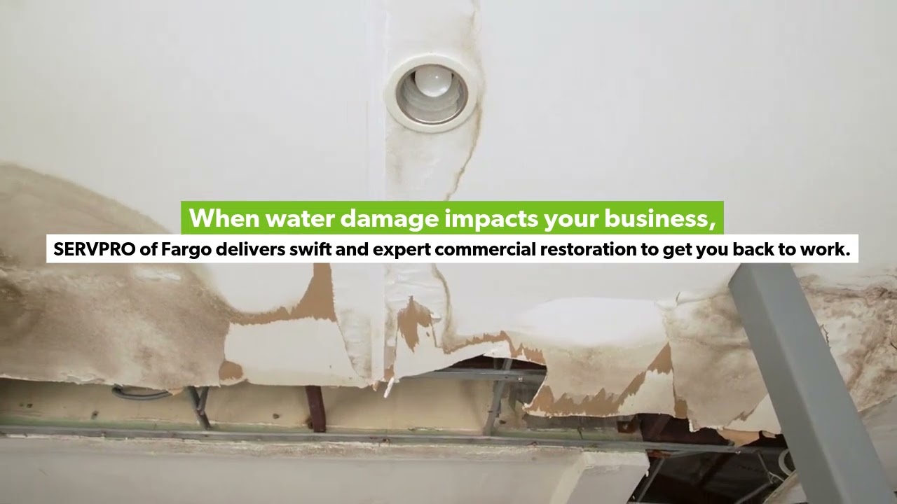 SERVPRO of Fargo for swift Commercial Water Damage Restoration