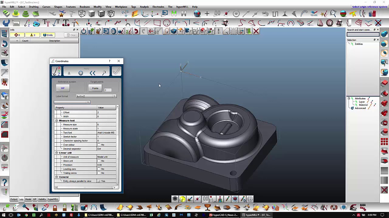 hyperCAD-S 2017.2 - Text Parallel to View Function