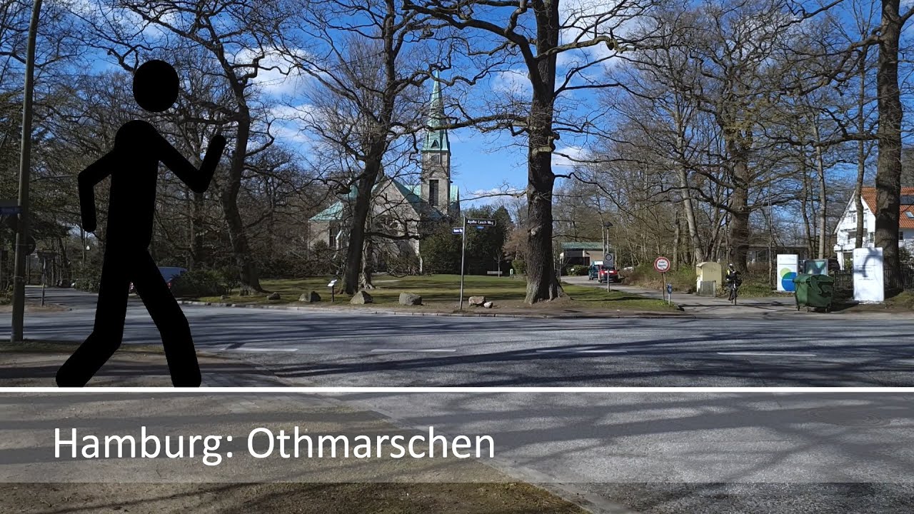 Der Geher in Hamburg: Othmarschen
