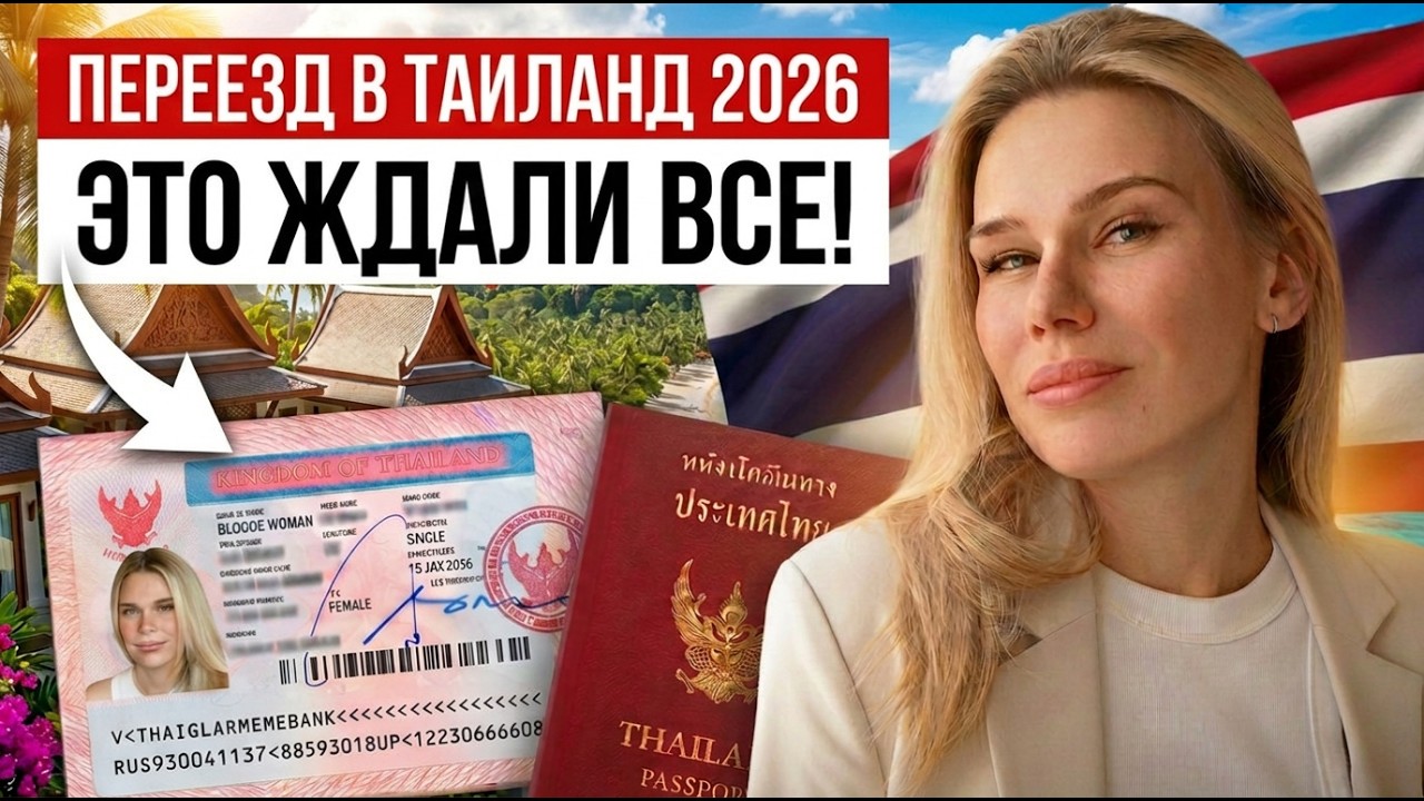 Самый ПРОСТОЙ СПОСОБ переехать в ТАИЛАНД в 2026. Новая ВИЗА в Таиланд для россиян