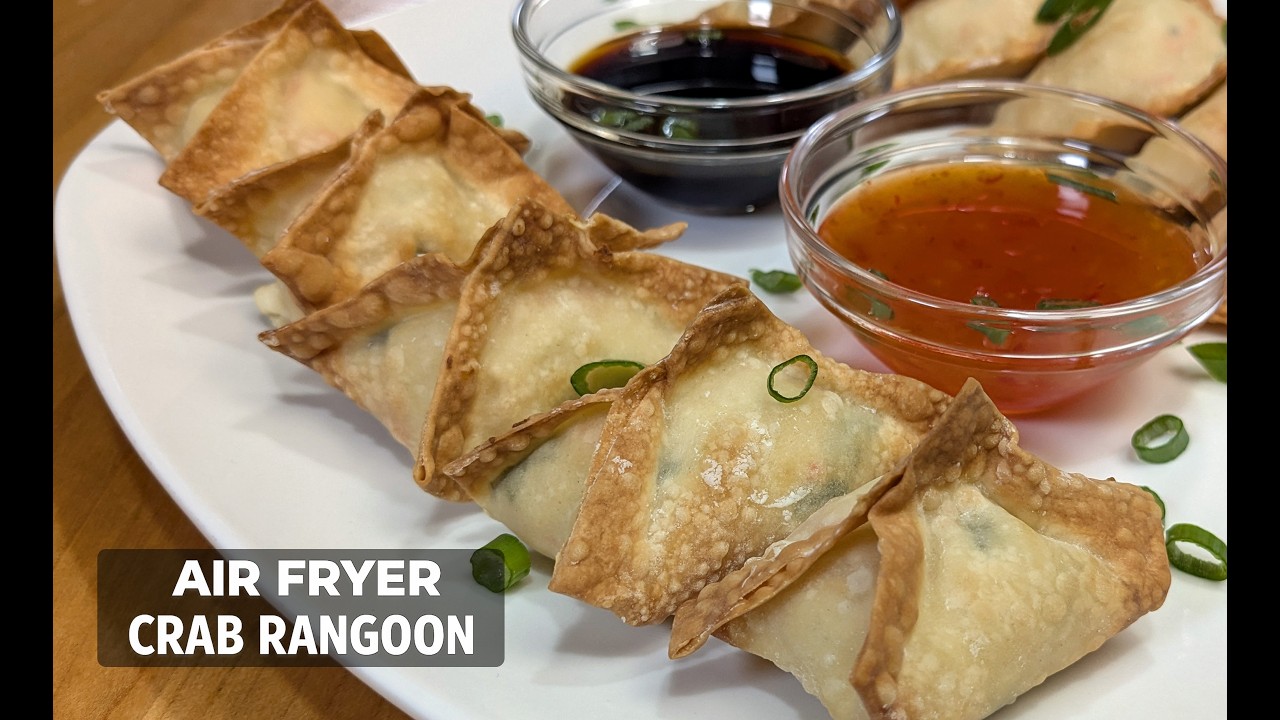 Air Fryer Crab Rangoon Recipe | Crispy Cream Cheese Wontons