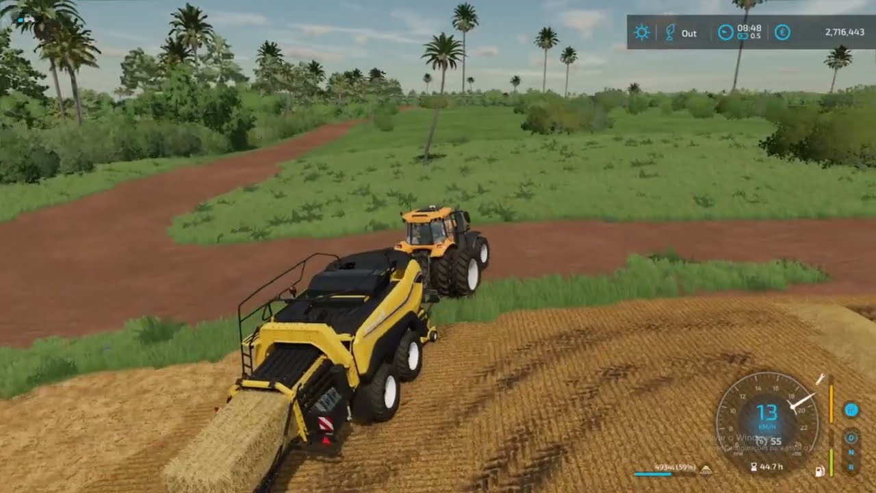 farming simulator 22 mp 163 ep 125  fazendo fardo  para vender