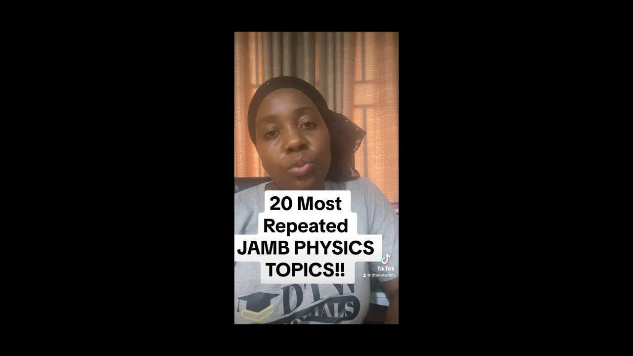 20 Most Repeated JAMB Physics Topics