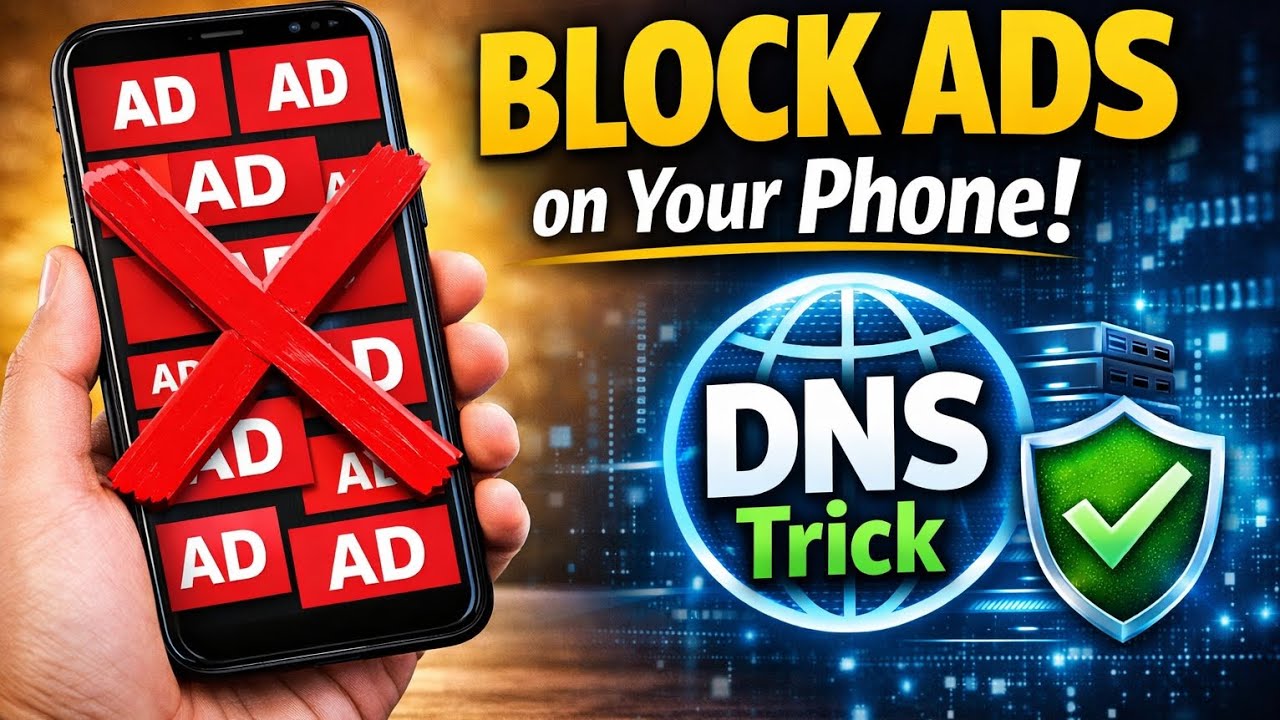How to Block Ads on Your Phone Using DNS | Simple Trick