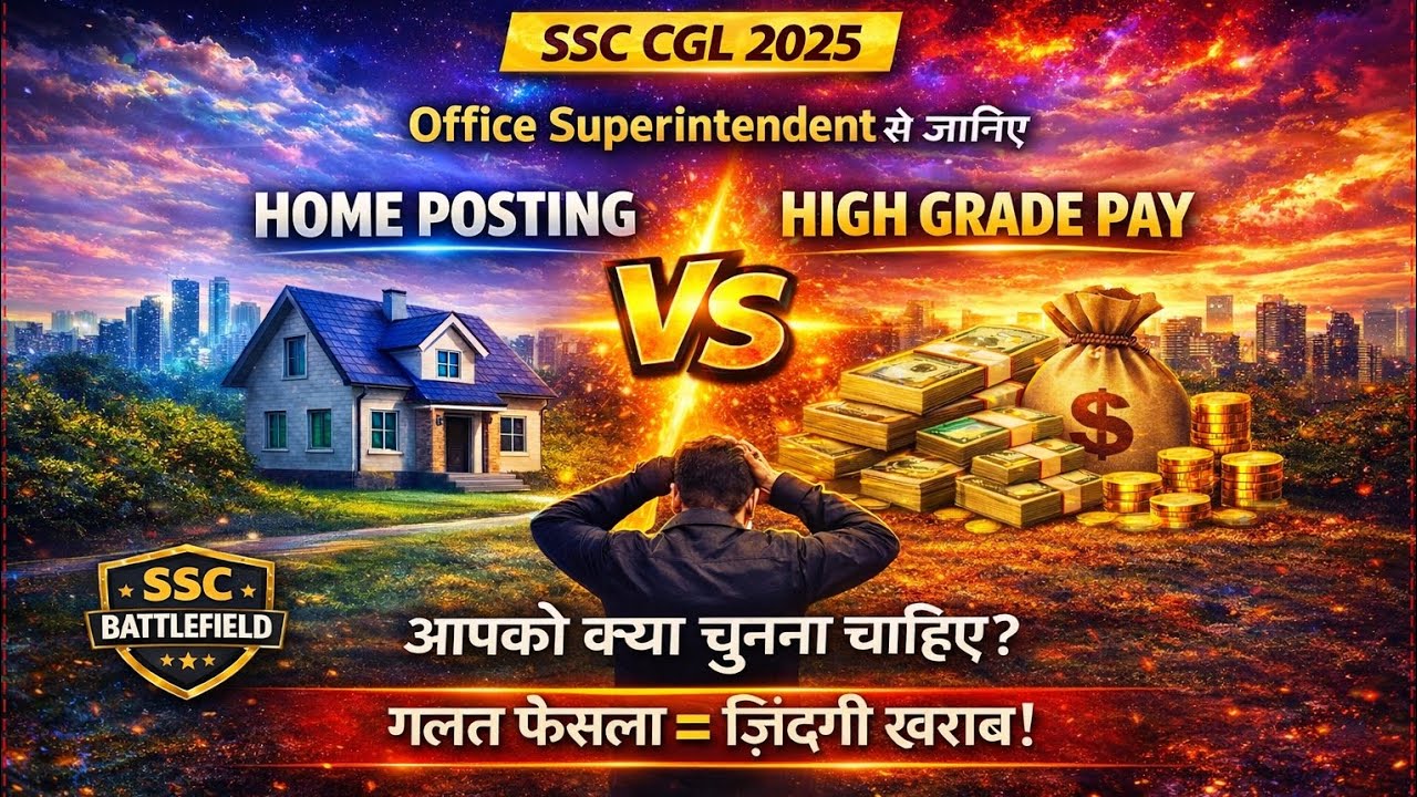 HOME POSTING vs HIGHER GRADE PAY🤔|SSC CGL 2025 POST PREFERENCE|#ssc #cglmains2025 #cgl2025 
