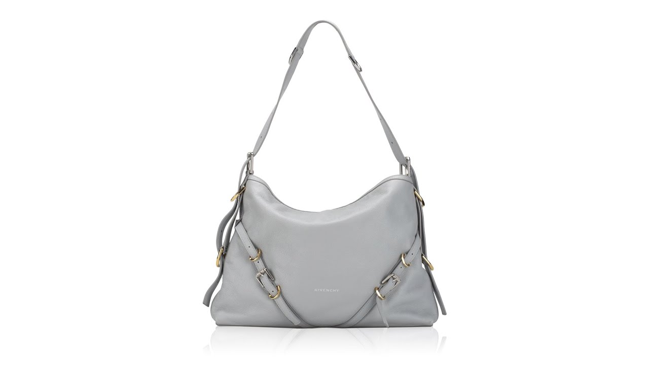 Givenchy Calfskin Voyou Medium Tote Light Grey