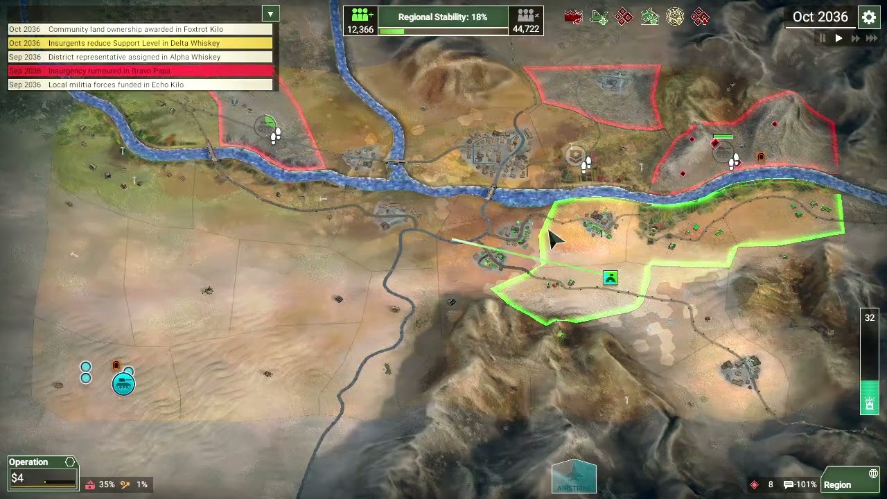 Rebel Inc: Custom Scenarios — Desolate Desert