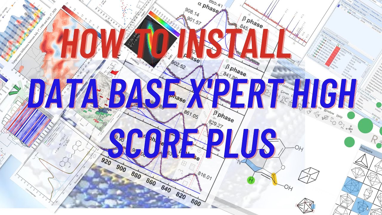 How to install data base X'Pert High Score Plus