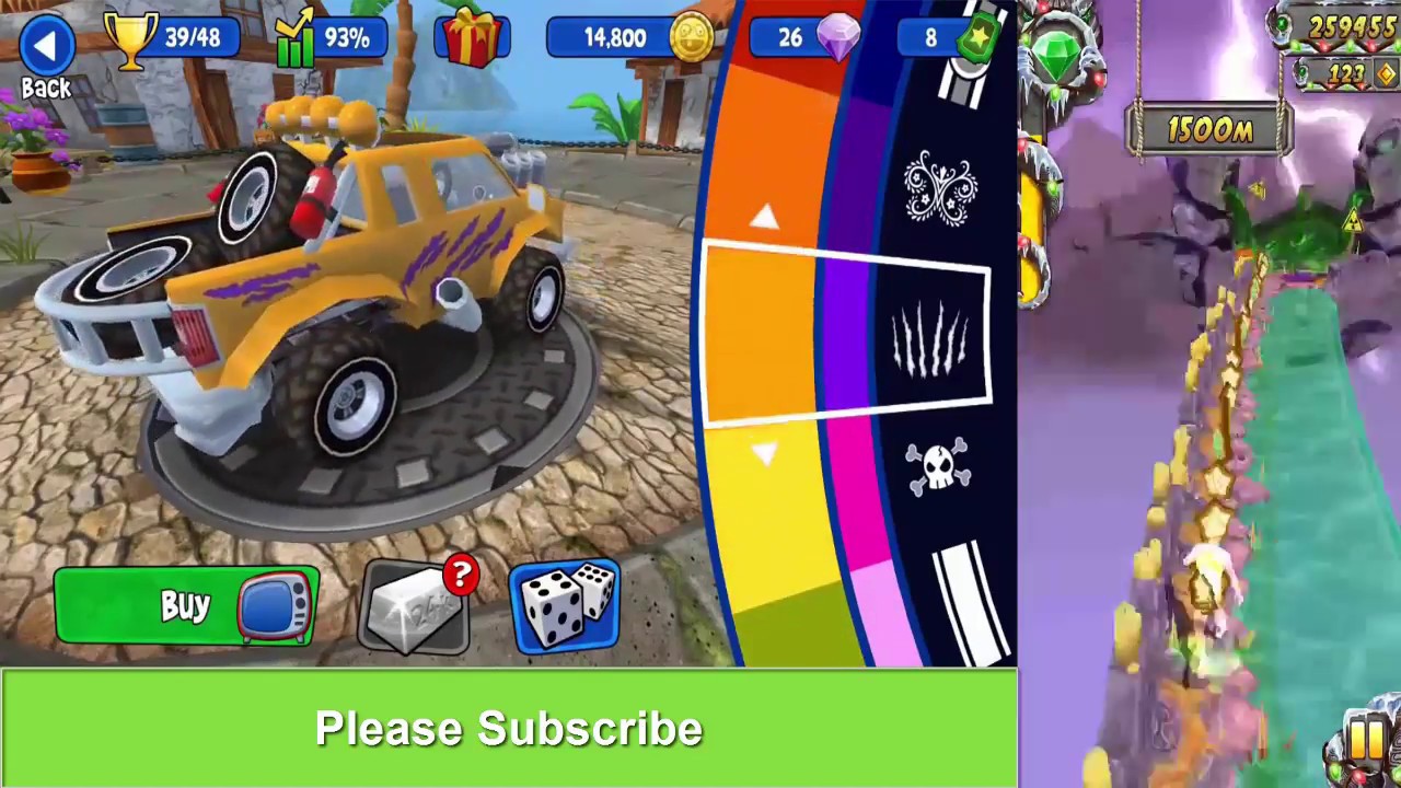 Beach Buggy Racing Vs Temple Run 2 Spoky Summit - Endless Run Gameplay #1