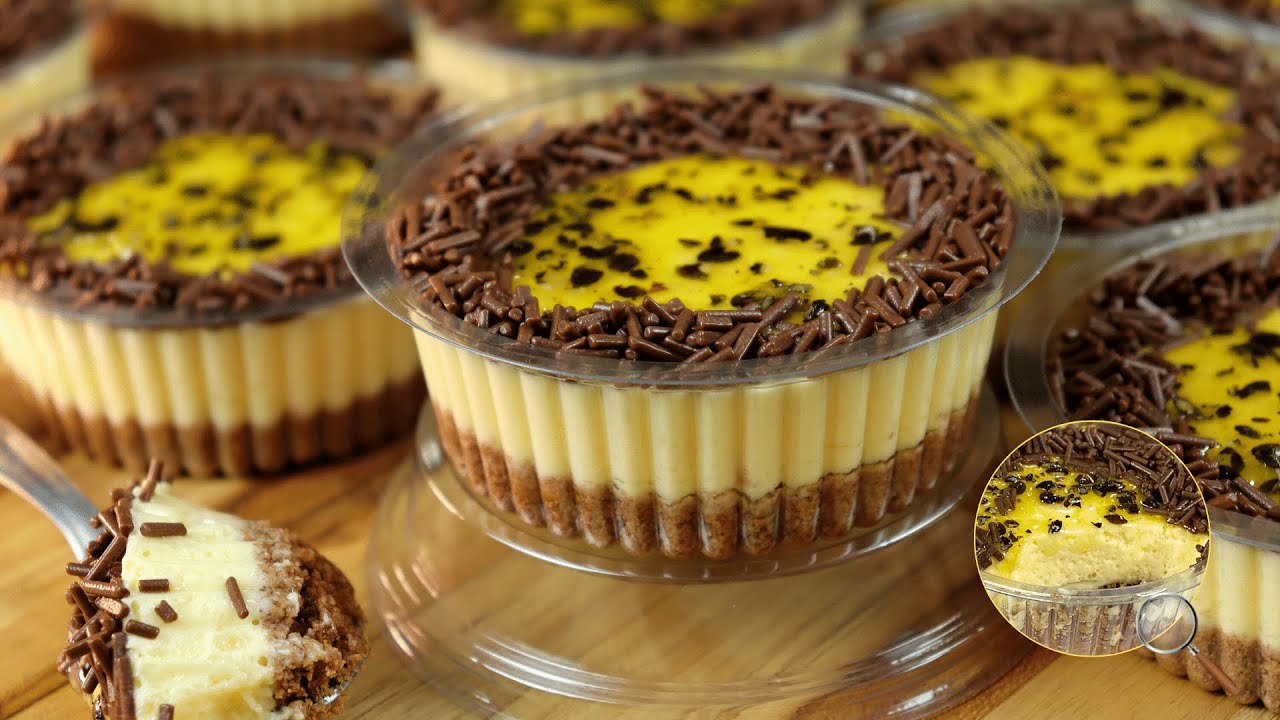 TORTA DE MARACUJÁ NO POTE | Uma receita faz 25 tortinhas | FAÇA E VENDA