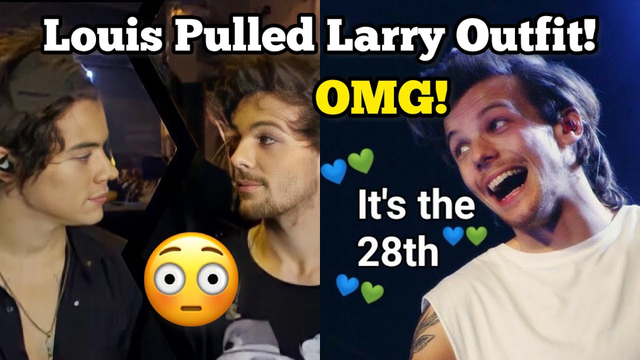 Louis Pulled Larry Loud Outfit 😳💙💚