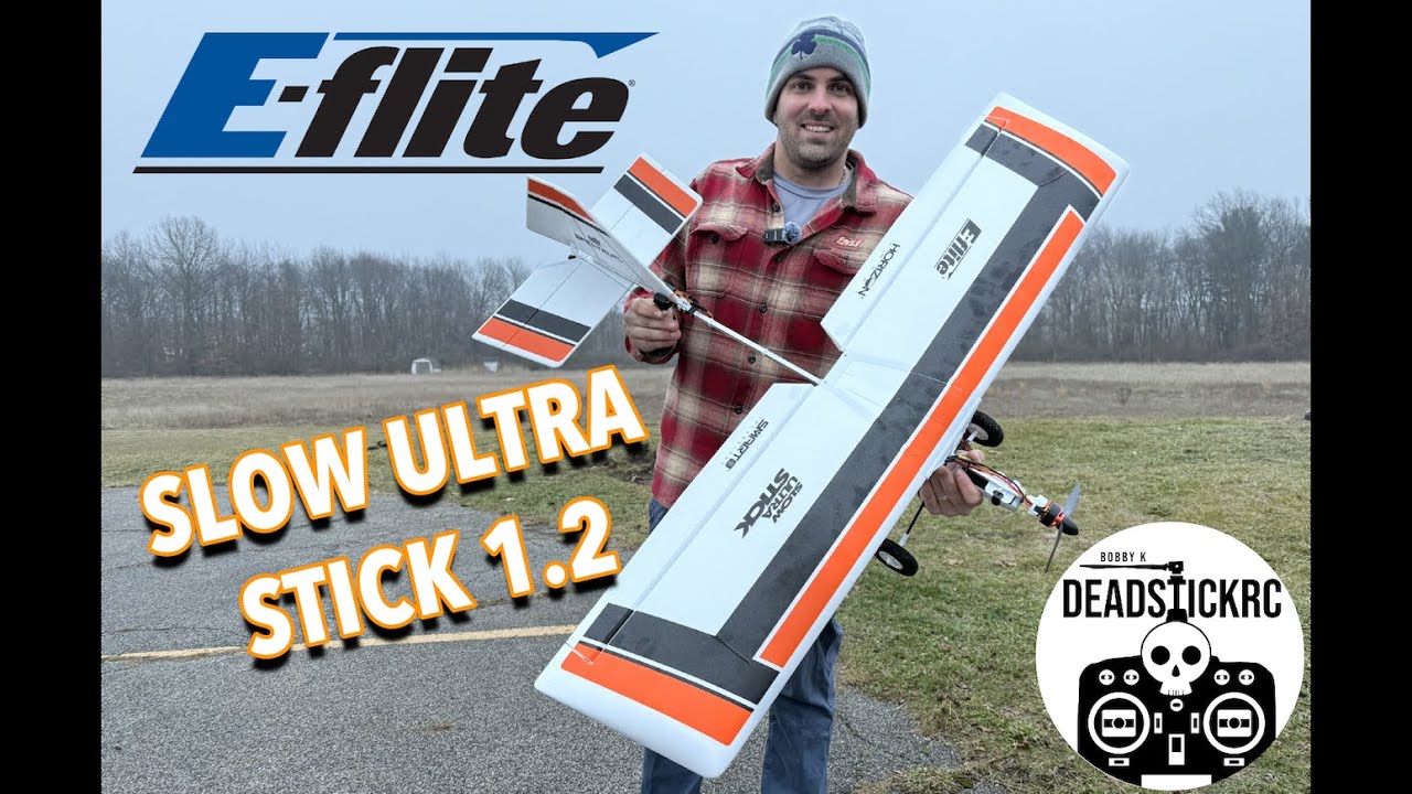 EFLITE Slow Ultra Stick 1.2m BNF Basic with AS3X and SAFE Select Maiden Flight