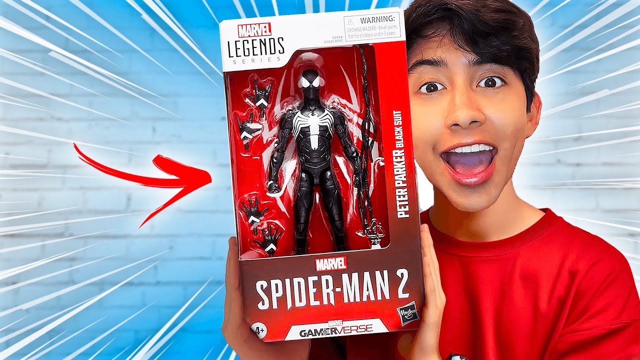 ¡ABRIENDO EL NUEVO MARVEL LEGENDS DE SPIDERMAN NEGRO PS5! - IVANSPIDEY