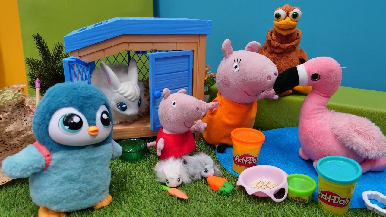 🐷 Peppa ile Çiftlikte Eğlence! Anne Domuz ile Hayvanları Besleniyor! Çocuklar İçin!