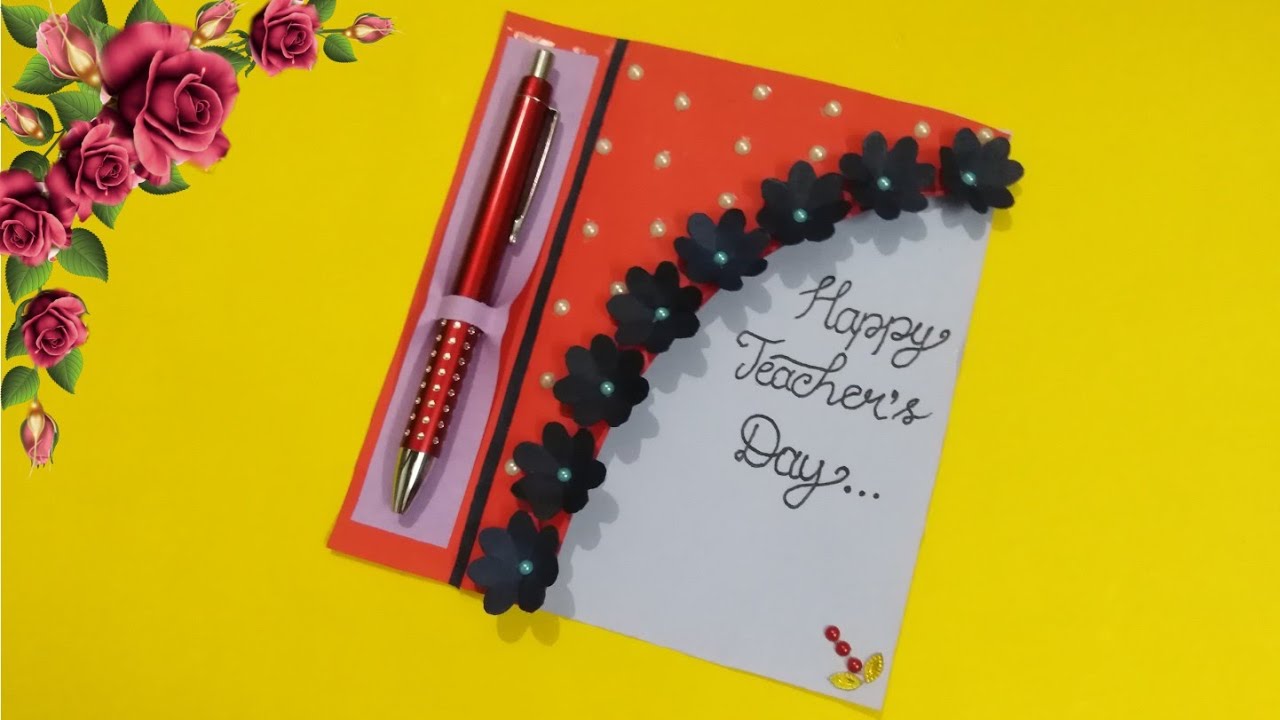 Diy Teacher's Day Pen Gift Card\\How to make Teacher’s Day Card