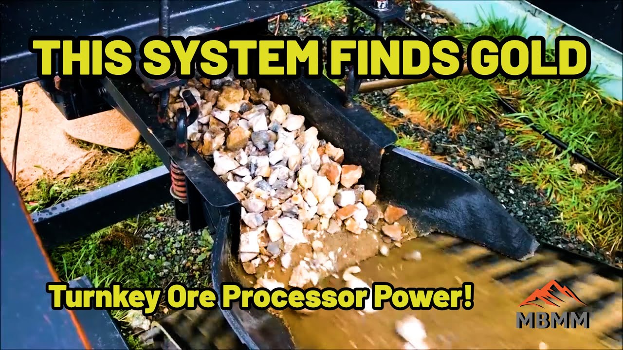 Full Ore Processing System Destroys Rock & Finds Gold