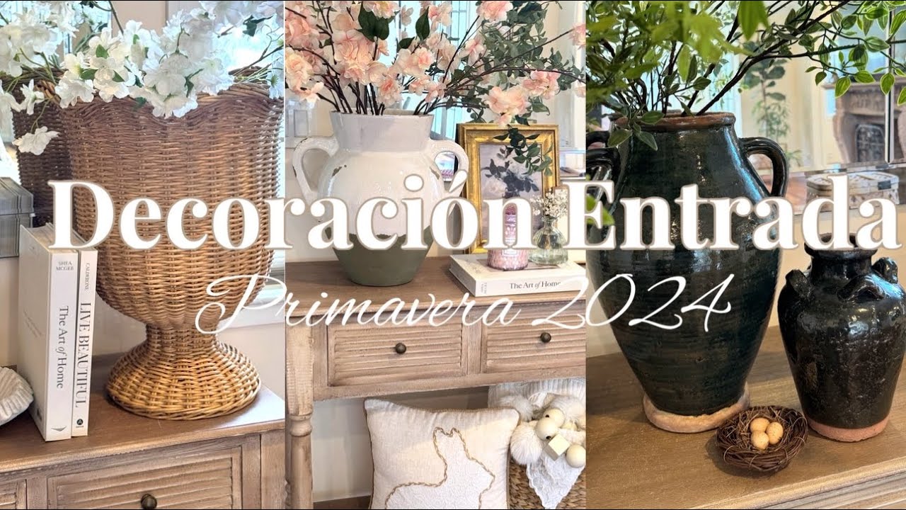 DECORACIÓN ENTRADA 🌱PRIMAVERA 2024 | 3 IDEAS DECORACIÓN PRIMAVERA 2024 | DECORACIÓN PRIMAVERA 2024