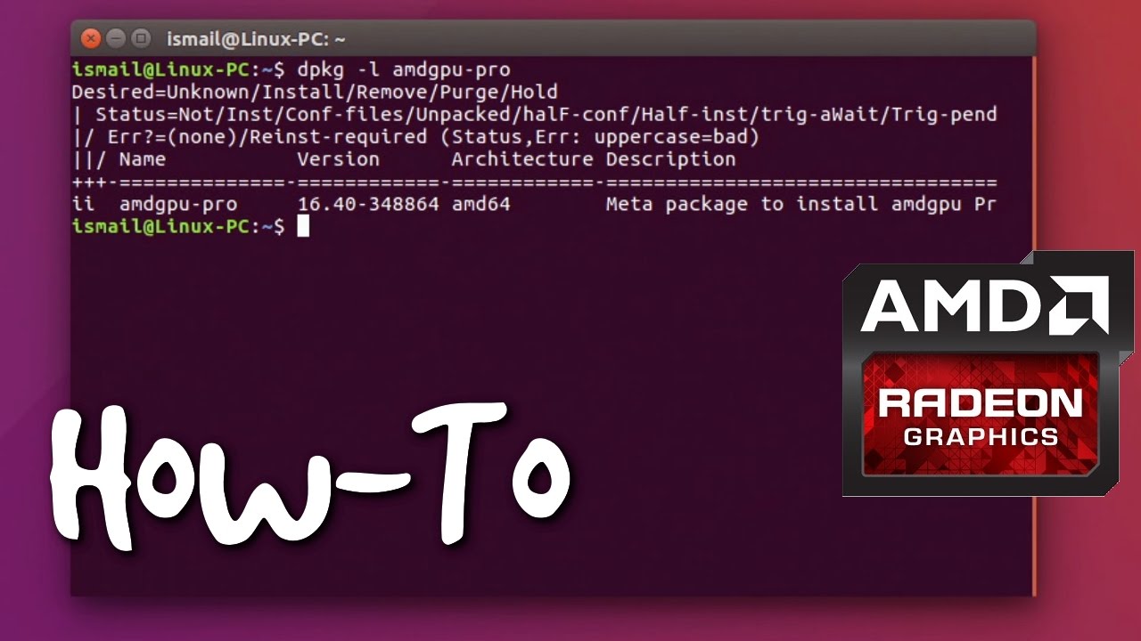 Как установить AMDGPU-PRO в Ubuntu 16.04 (Руководство)