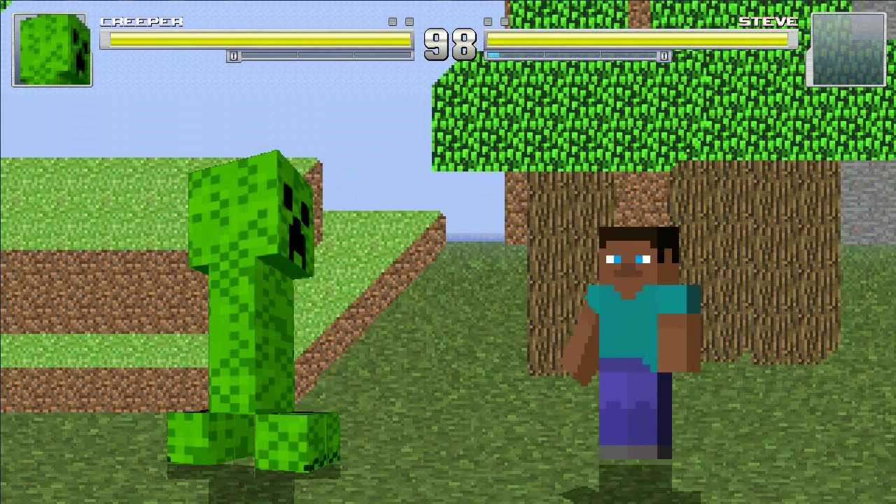 MUGEN: Creeper vs Steve