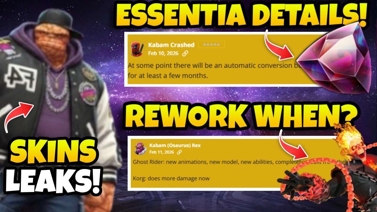 Essentia Currency Conversion Details! Ghost Rider Buff + Skins Leak?! MCOC