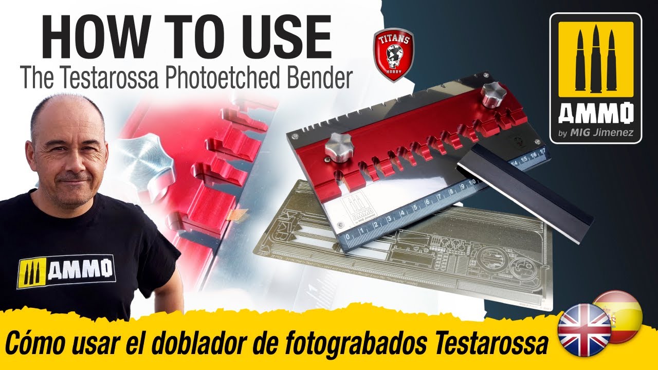 How to Use the Testarossa Photoetched Bender / Cómo usar el doblador de fotograbados Testarossa