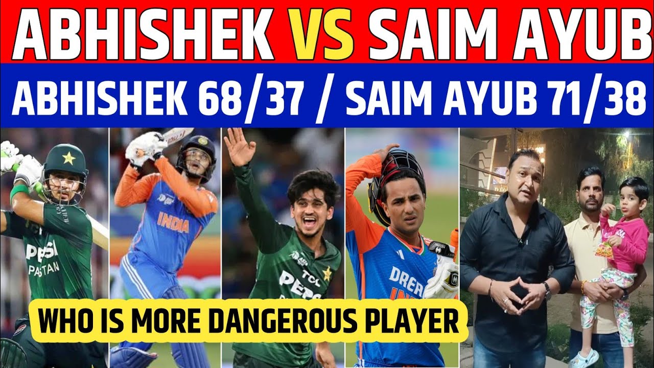 Abhishek Sharma Vs Saim Ayub Comparison | Who Is More Dangerous | Indian Cricket Reaction 
