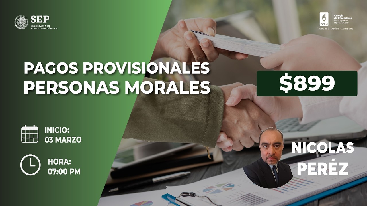 PAGOS PROVISONALES PERSONAS MORALES