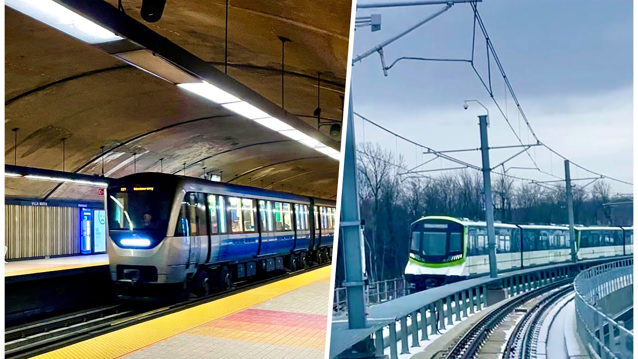 [2 in 1] Metro and REM ride from Saint-Michel to Brossard