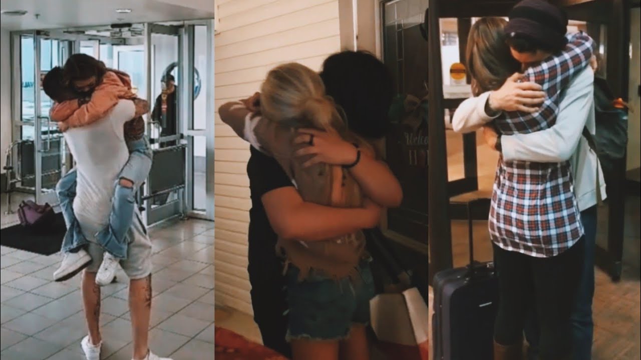 long distance relationship couples meeting for the first time
