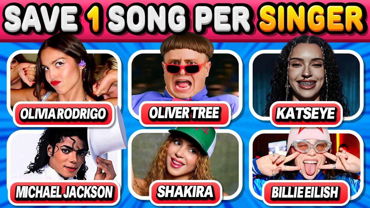 SAVE ONE SONG PER SINGER 🎶 6 Songs Challenge 🔥 | Music Quiz 2026