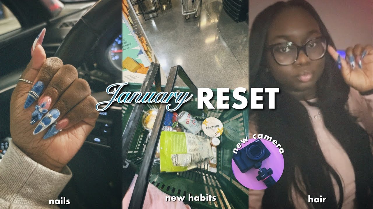 JANUARY RESET 🩵 | maintenance, NEW camera, creating NEW habits, & more