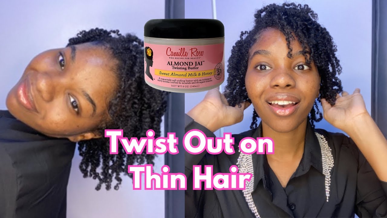 Perfect Twist-Out on 4B Low Density Hair | Camille Rose Almond Jai Twisting Butter Review & Demo