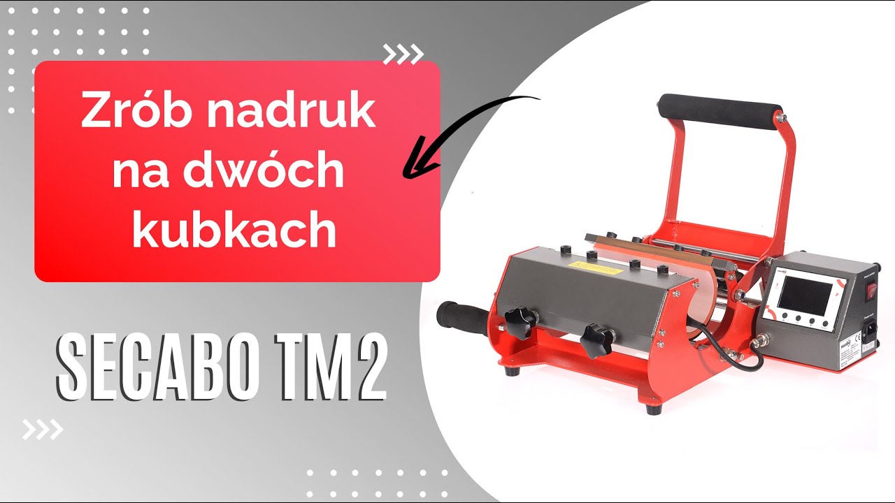 Prasa transferowa do kubków i butelek | Secabo TM2 | GRAWERTON