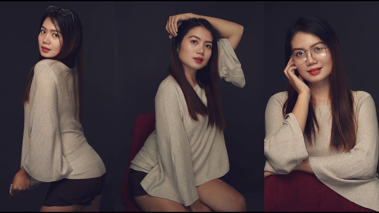 2 Lights Studio Setup Portrait Photography, Godox AD600BM & Godox TT600s