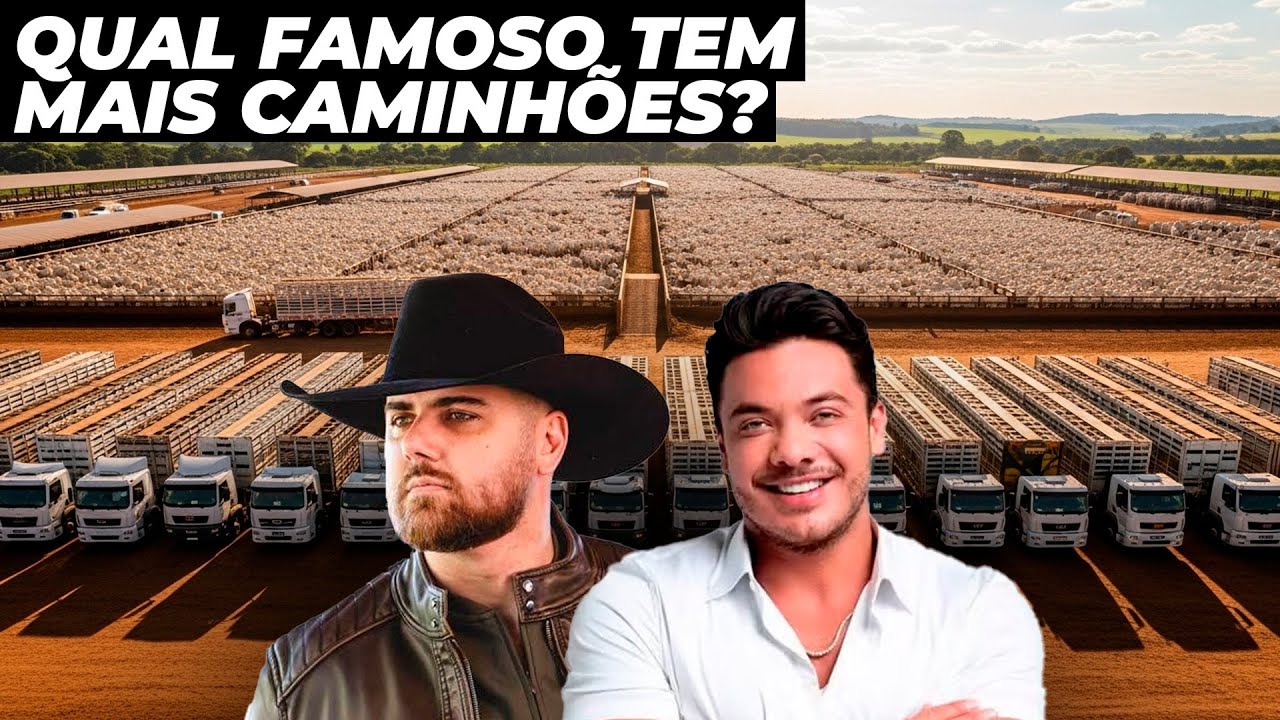 FAMOSOS COM AS MAIORES FROTAS DE CAMINHÕES DO BRASIL