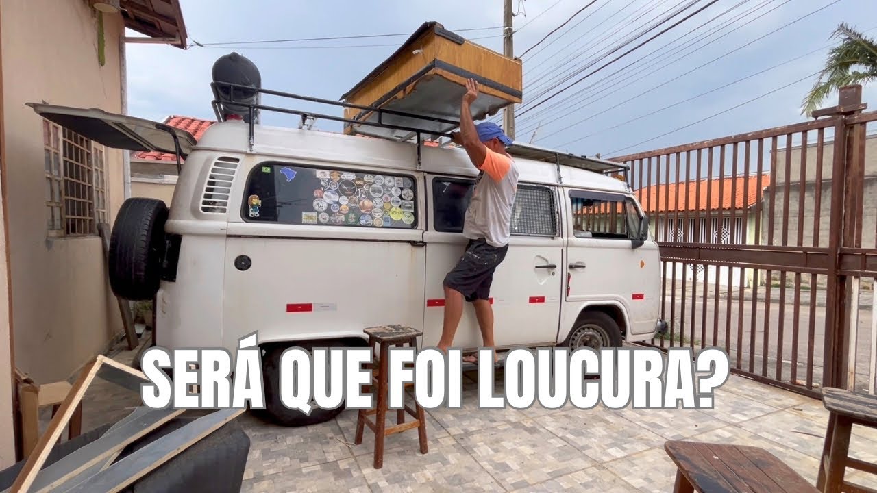 FIZ UM BAÚ PRA COLOCAR NO BAGAGEIRO DA KOMBI #kombilife 
