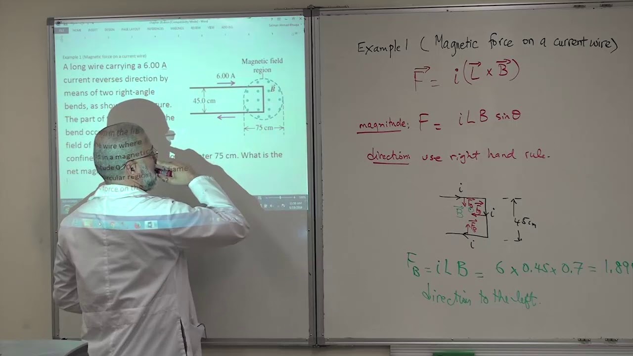 002  Magnetic Force on a Current Wire Examples