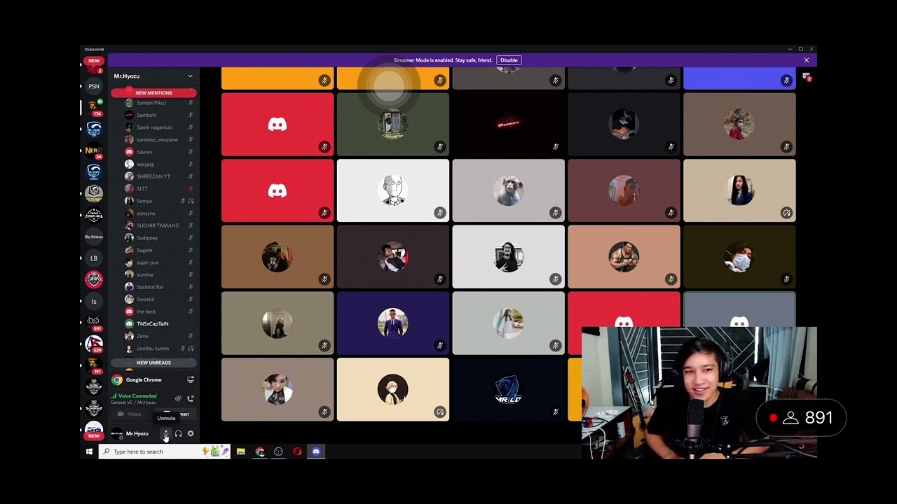 @MrHyozu  reacted to my live cover of &ldquo;Harayeko Maya&rdquo; on discord