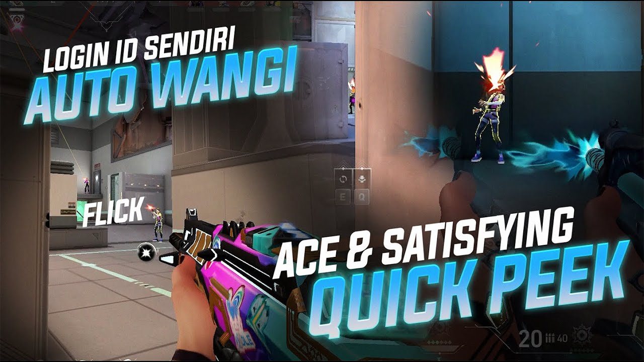 LOGIN ID SENDIRI AUTO ACE, FLICK & SATISFYING QUICK PEEK !! #valorant