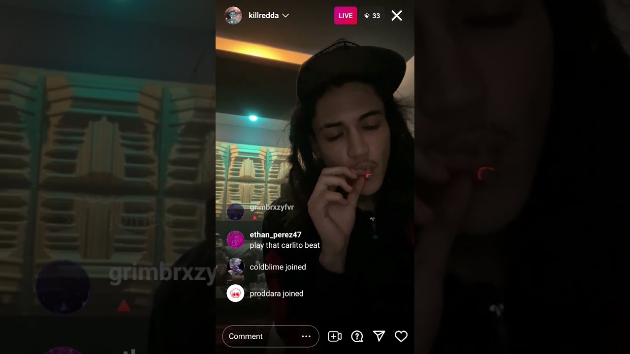 Redda playing new beats live
