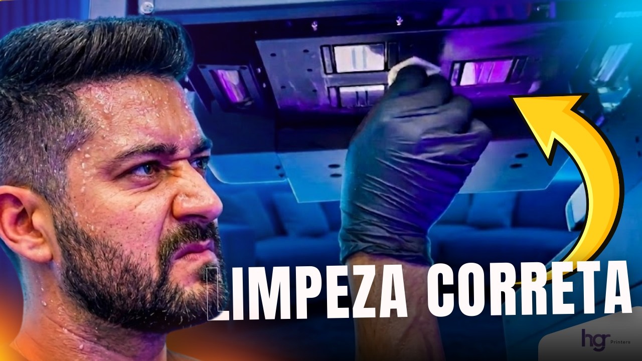 Como fazer a Limpeza do carro de impressão e Leds de cura UV