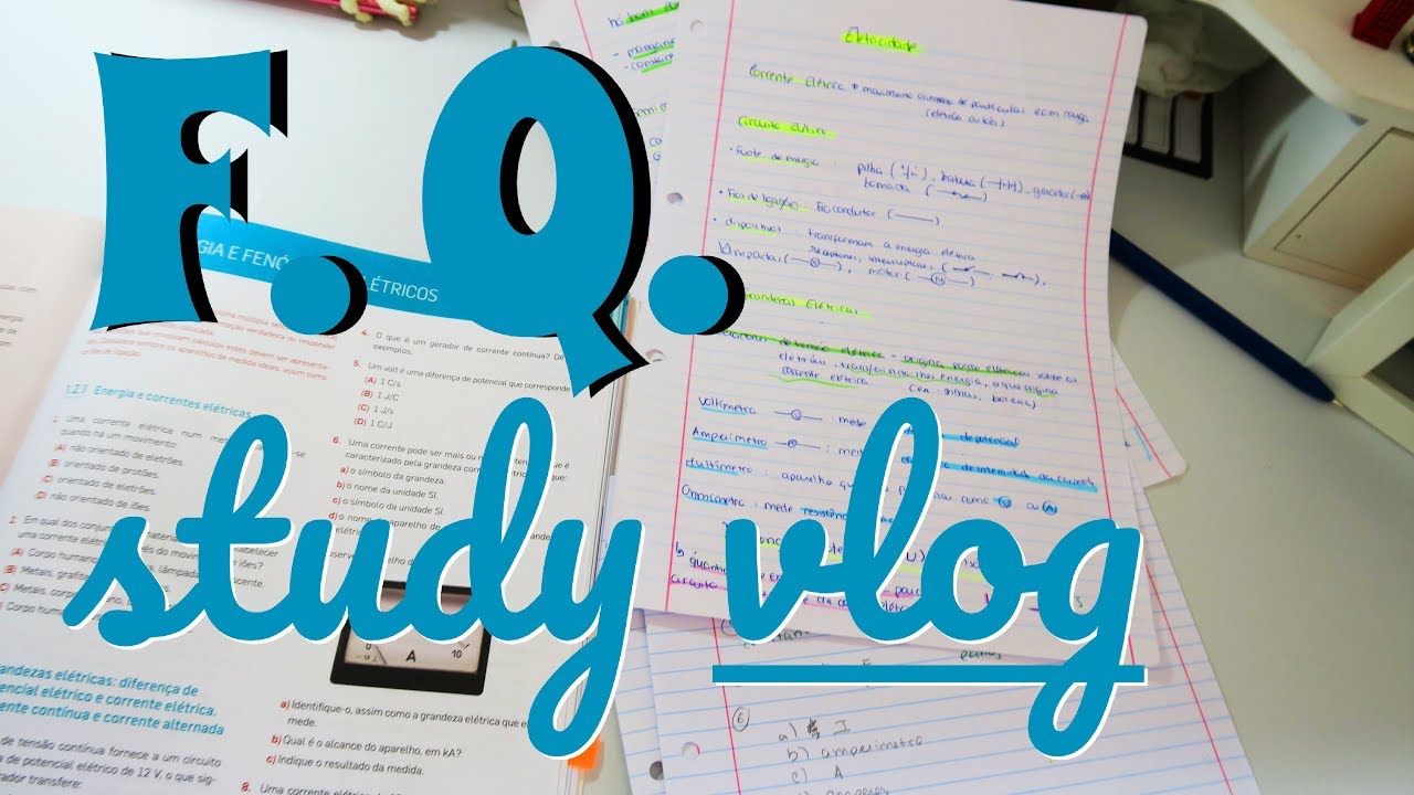 Como estudo Físico-química? | STUDY VLOG | Exames 2019 | Mary Channel