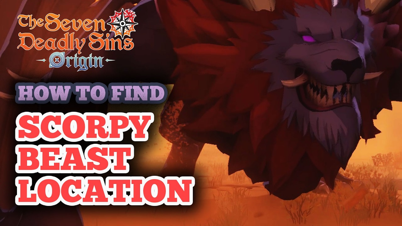 How to Find Scorpy Beast Location in Seven Deadly Sins Origin - Scorpy Beast's Venomous Tail