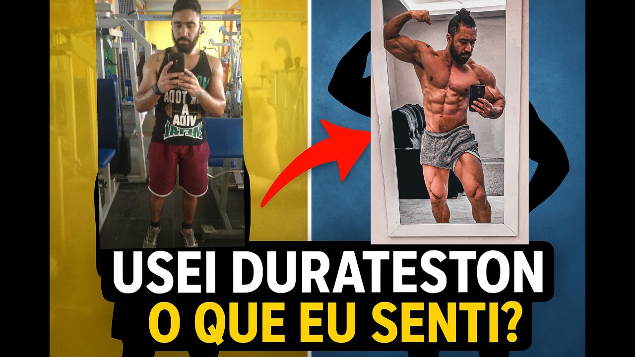 Tomei Durateston pela primeira vez... e foi isso que aconteceu