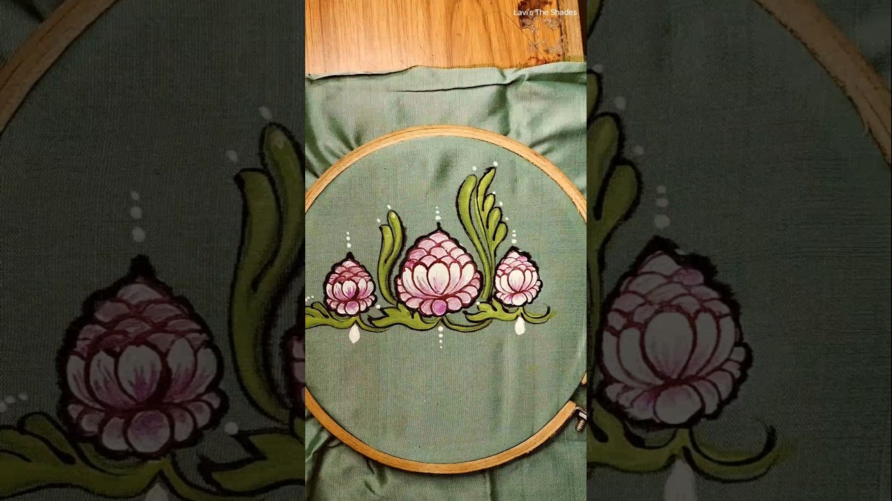 How to do Tanjore style painting on fabric 