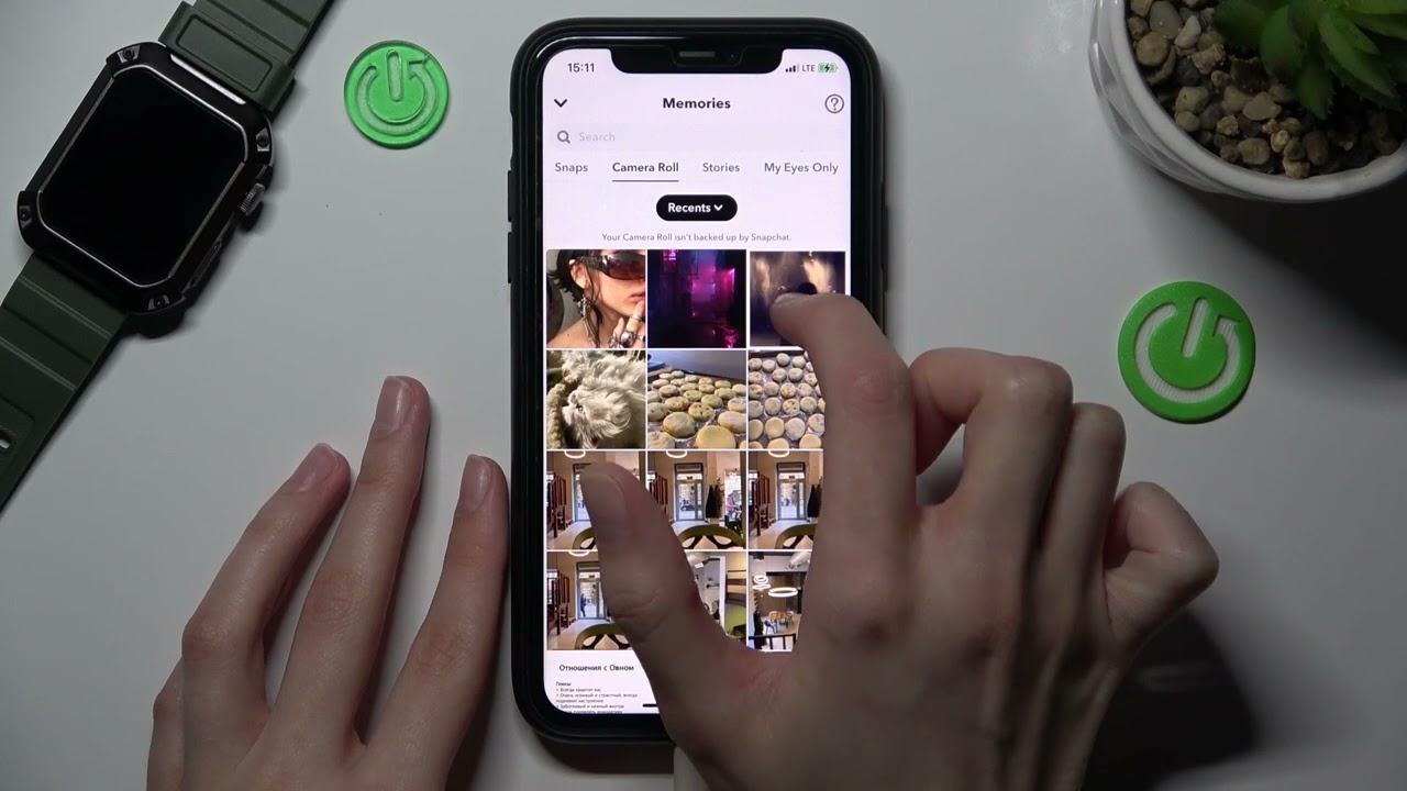 Use Photo to Create Snapchat Story - Access to the Phone Gallery