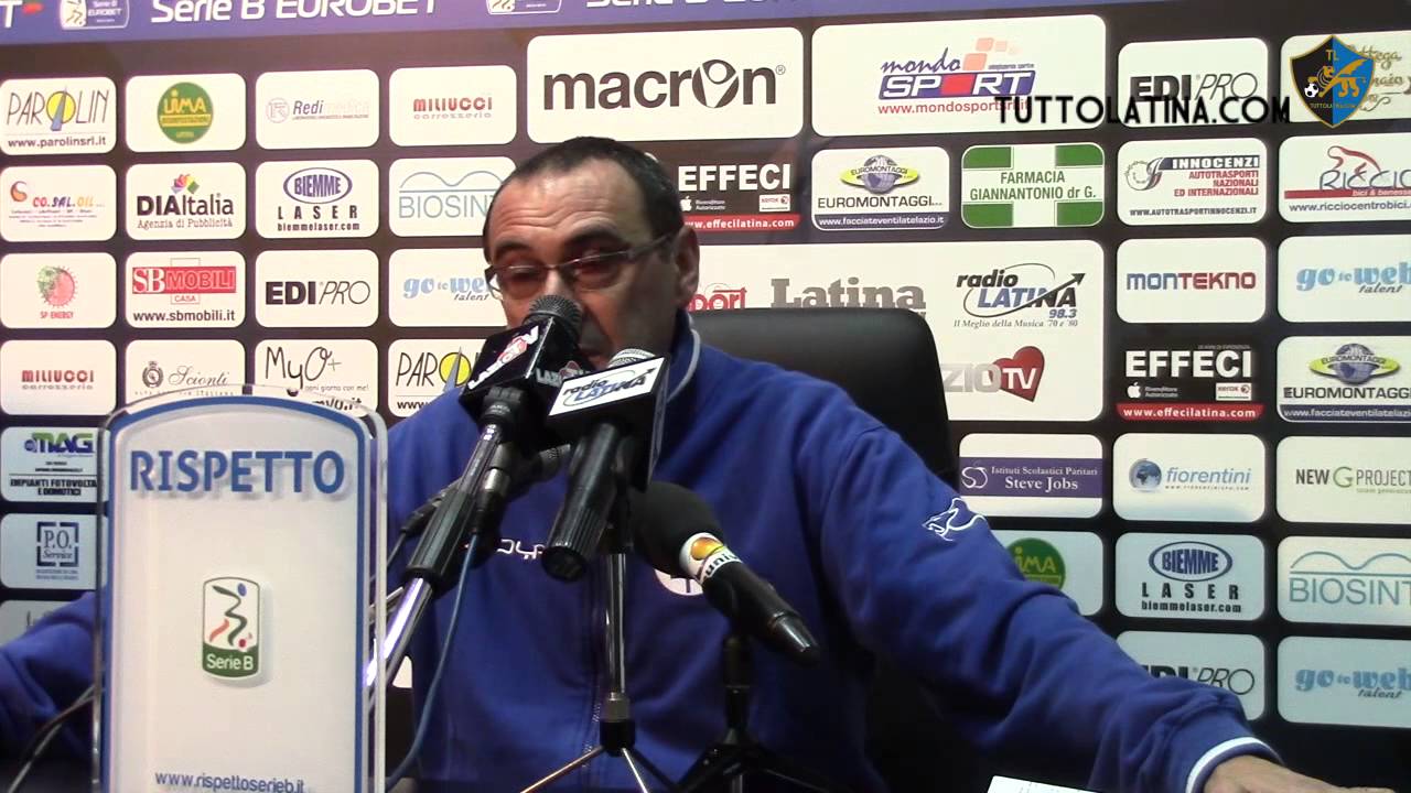 Latina-Empoli, conferenza dopo gara di Maurizio Sarri